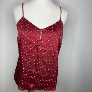 5/$25💜 Becool- Red Tank w/White Polka Dots
